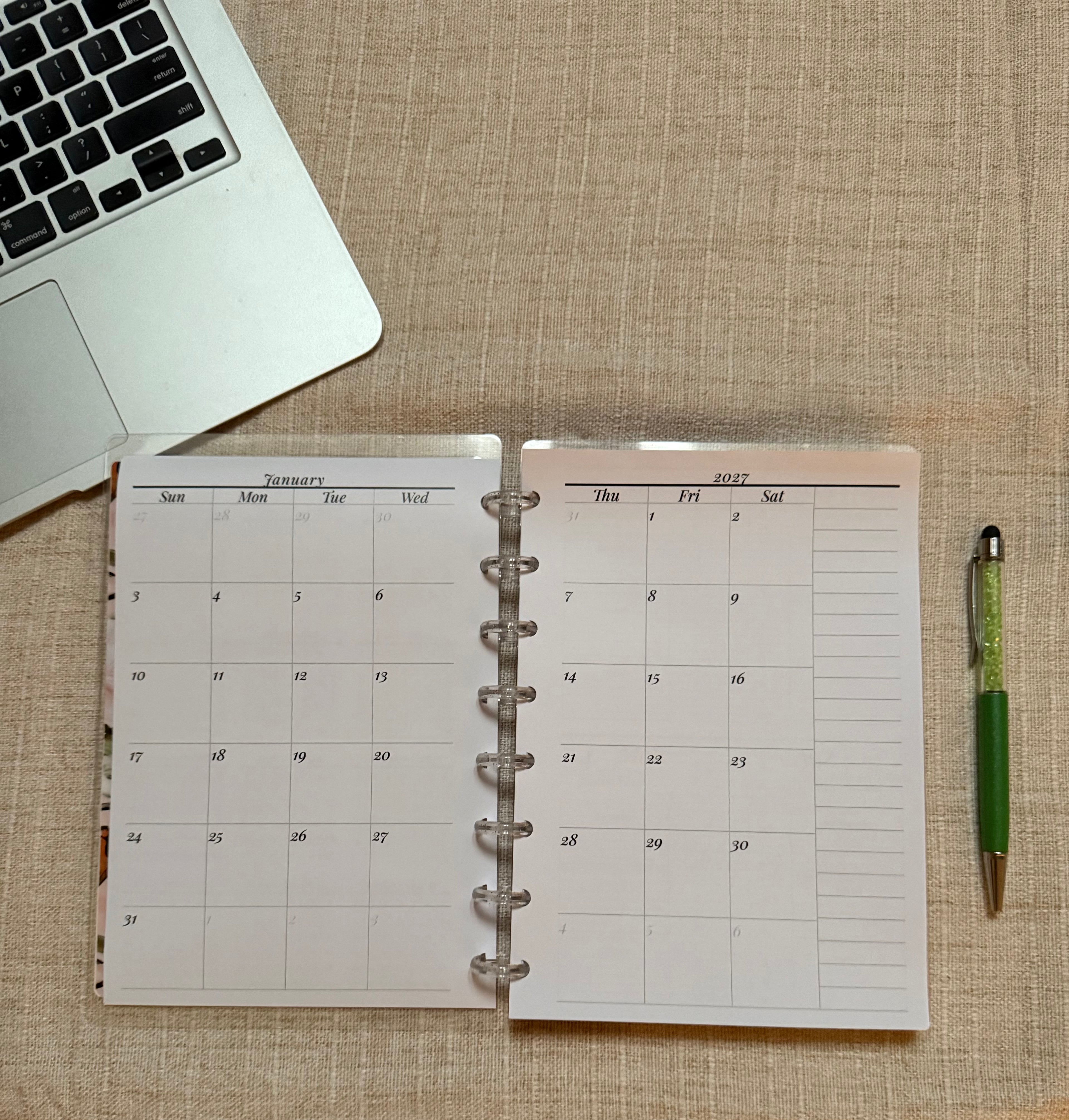 2027 Daily Disc A5 Planner | Orchids & Birds