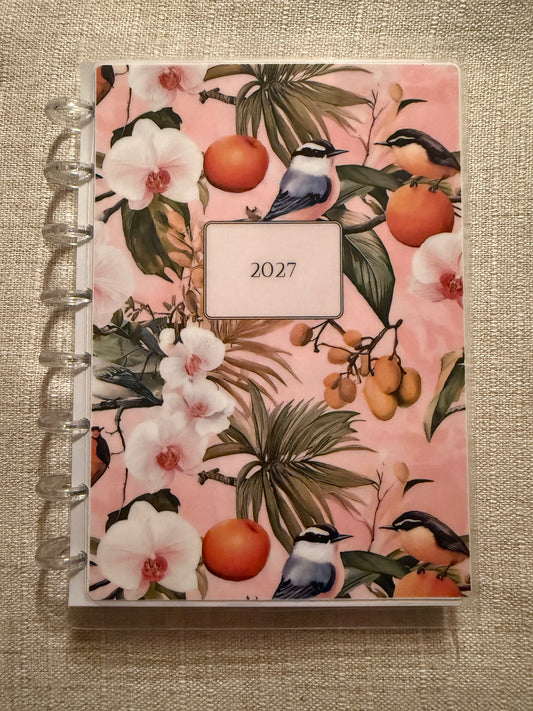 2027 Daily Disc A5 Planner | Orchids & Birds